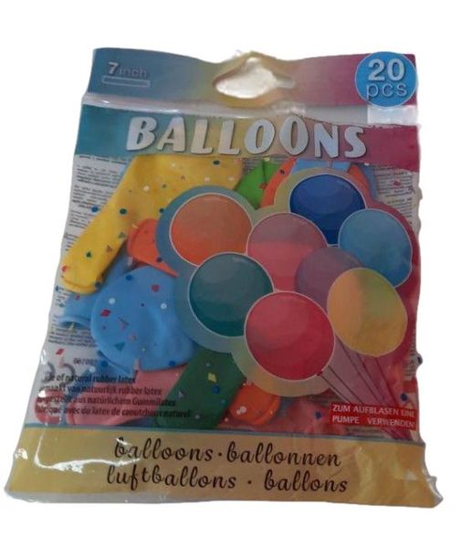 Balóny farebné 20ks mix