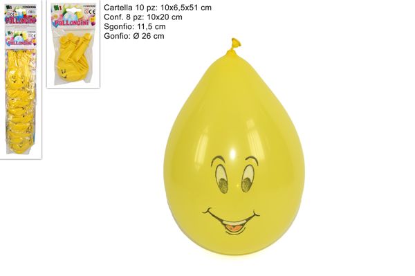 Balóny nafukovacie Úsmev 8ks