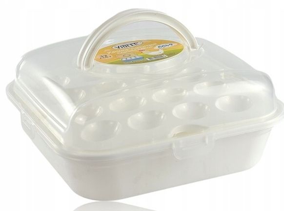 Box na vajíčka biely