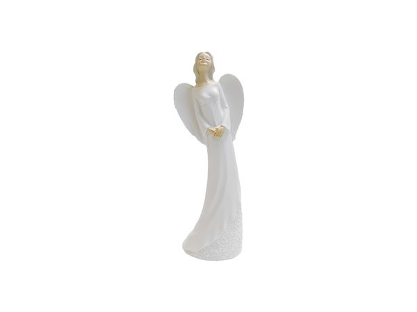 Dekorácia - Anjel biely 20cm