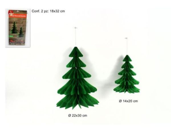 Dekorácia vianočná - strom 2ks