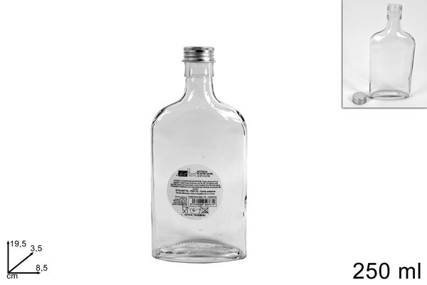 Fľaša sklenená 250ml
