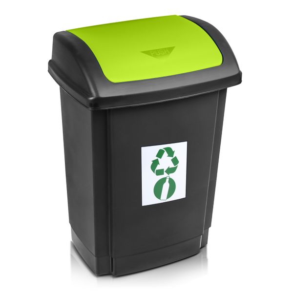 Kôš na odpad recykl.25l zelený