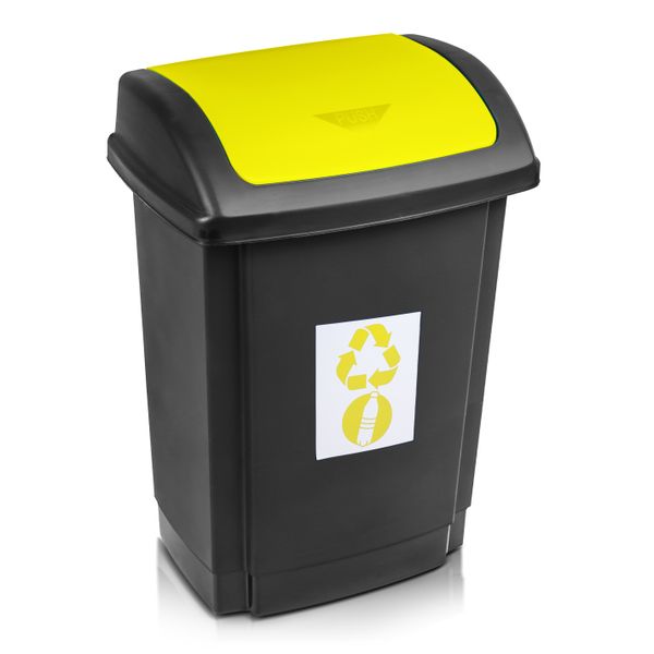 Kôš na odpad recykl.25l žltý