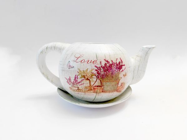 Kvetináč čajník levanduľa