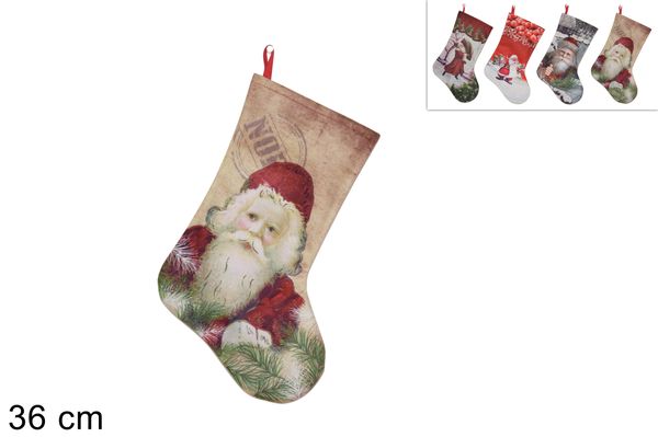 Ponožka vianočná 36 cm mix