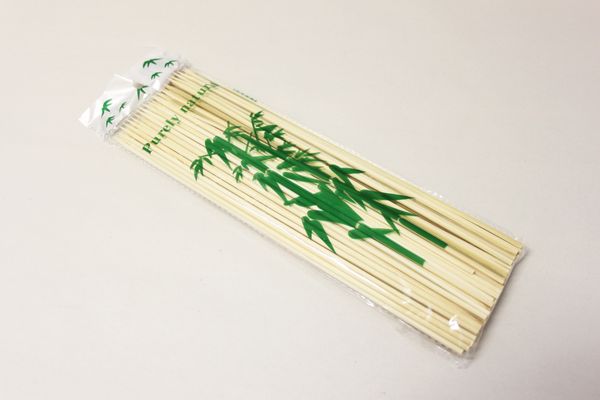 Špajle hrotené 100ks bambus