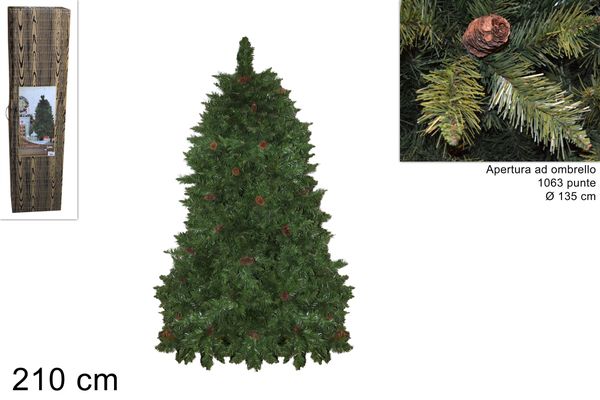 Stromček vianočný 210cm